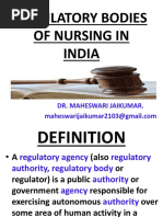 Regulatory Bodies of Nursing in India: Dr. Maheswari Jaikumar