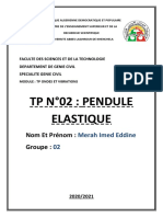 TP N°02: Pendule Elastique: Nom Et Prénom: Groupe