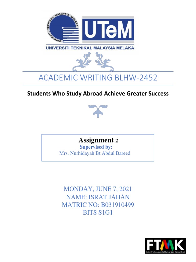 Study Abroad: Unlocking Success | PDF | International Student | Thesis