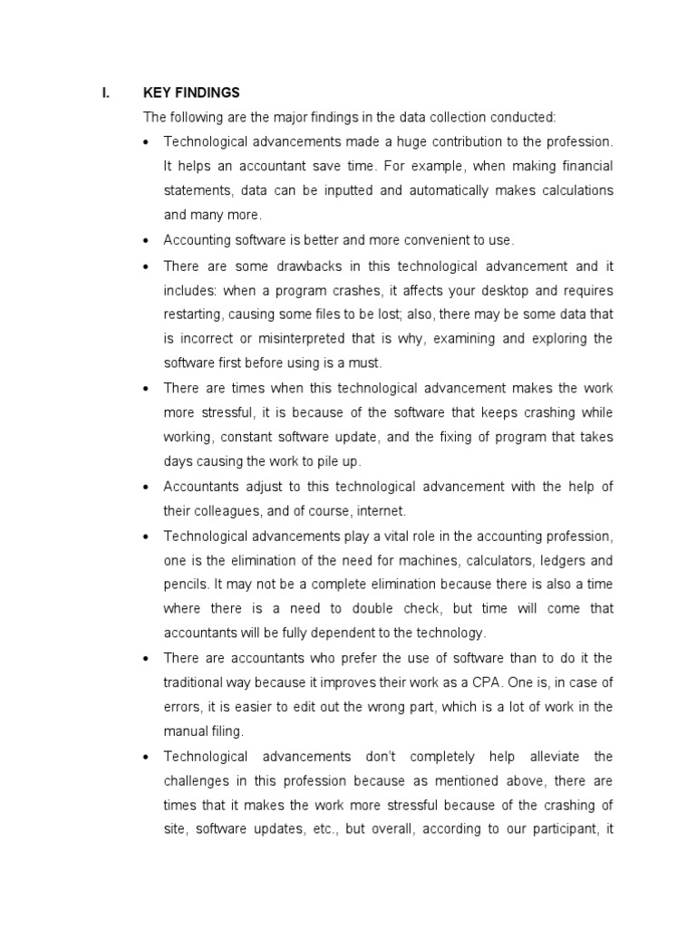 Impact of Technology on Accounting | PDF | Accountant | Software