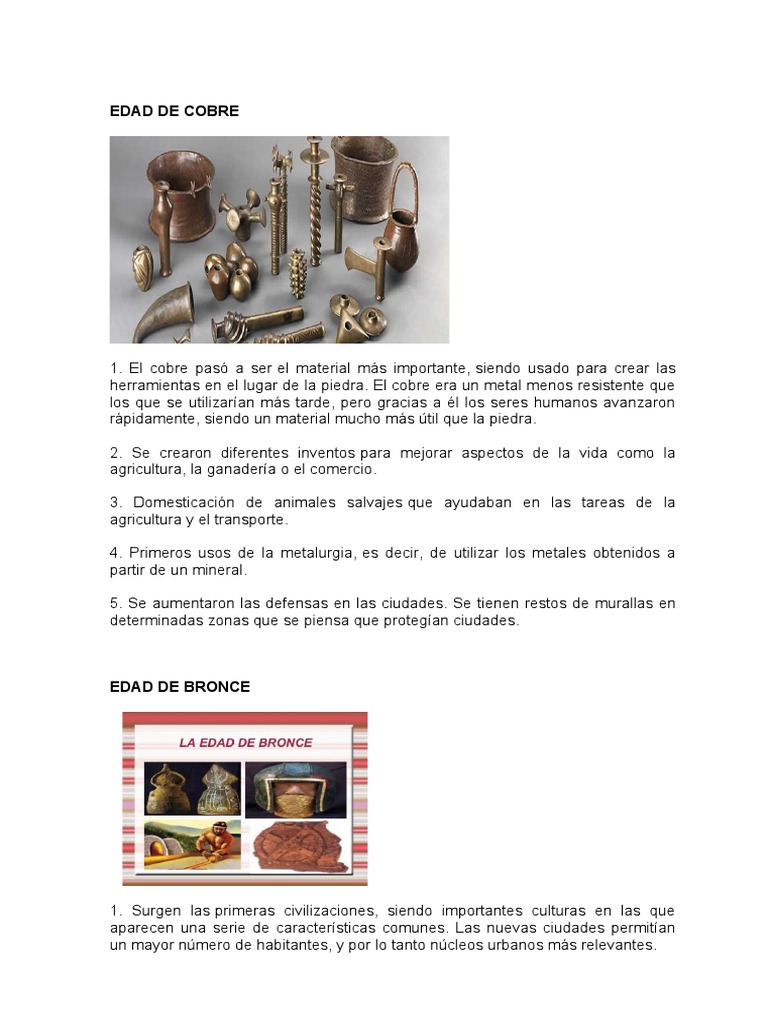 Edad de Los Metales | PDF | Edad de Bronce | Rieles
