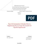 Instrumentos Utilizados para La Orgnizacion de Los Cargos