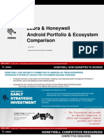 Zebra & Honeywell Android Portfolio & Ecosystem Comparison: Nda Only
