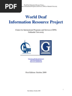 World Deaf Organizations | PDF | Sign Language | World Wide Web