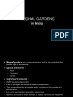 Mughal Gardens in India: Char Bagh Layout and Design