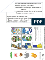 Actividades de La Creacion