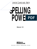 Spelling Power Workbook, Grade 12