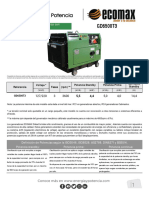 Ficha Tecnica Generador 5.5 Kva GD6500T3