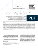 Cutaneous Bioassay of Salicylic Acid As A Keratolytic