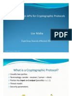 How To Design Apis For Cryptographic Protocols: Crypto Group, University of Maryland, Usa