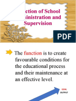 Function of School Administration and Supervision