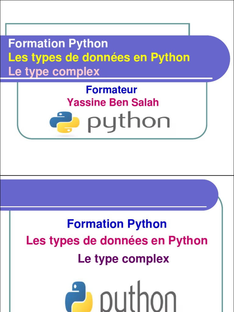 Comprendre le type complexe en Python | PDF | Nombre complexe | Nombre