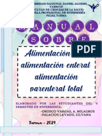 Manual Sobre Alimentación Oral, Alimentación Enteral y Alimentación Parenteral Total