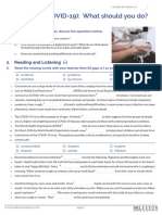 Coronavirus COVID 19 What Should You Do Student