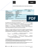 Modelo de Acta de Tribunal Arbitral y Anexo - Videoconferencia