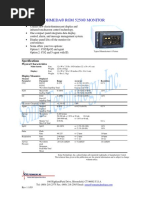 Ohmeda® RGM 5250® Monitor: Specifications