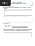 Addition Ans Subtraction of Fractions