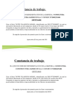 Certificado de Trabajo M