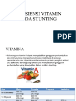 Defisiensi Vitamin Pada Stunting