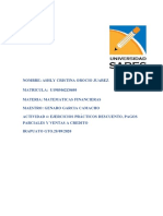 Actividad 4 - Ejercicios Prácticos Descuento, Pagos Parciales y Ventas A Crédito