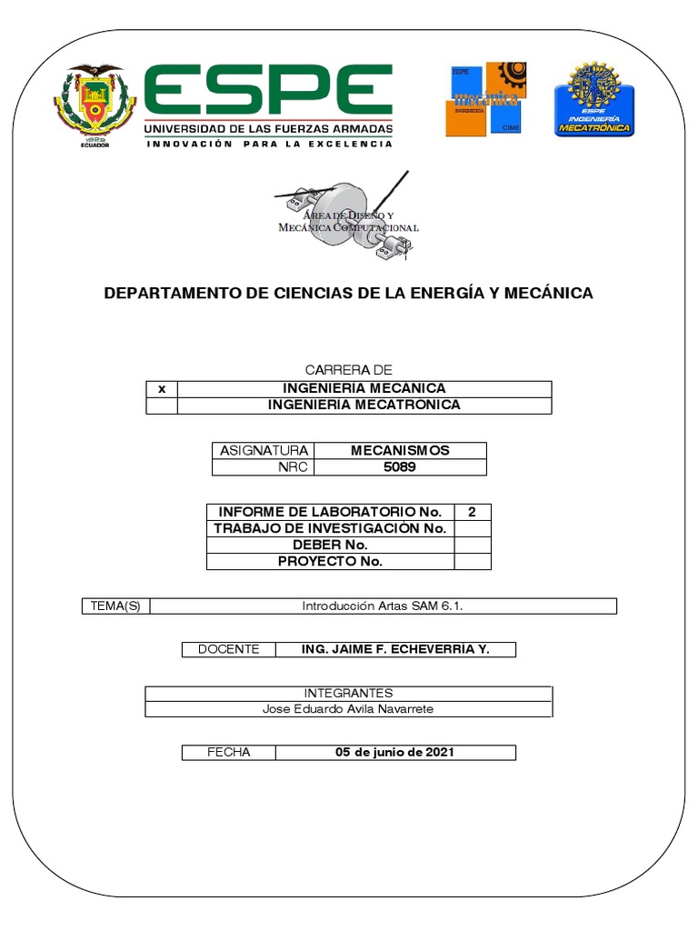 Introducción a ARTAS SAM 6.1 en Mecanismos | PDF | Software | Diseño