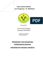 Leroy - UAS Mata Kuliah Statistik (Regresi Dan Korelasi)