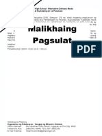M6-Malikhaing Pagsulat12 - q1 - Mod6 - v1