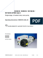 Sogevac SV40 B / SV65 B / SV100 B / SV120 B ATEX Cat 2: Single-Stage, Oil Sealed Rotary Vane Pump