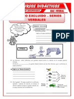 Termino Excluido y Series Verbales para Segundo de Secundaria