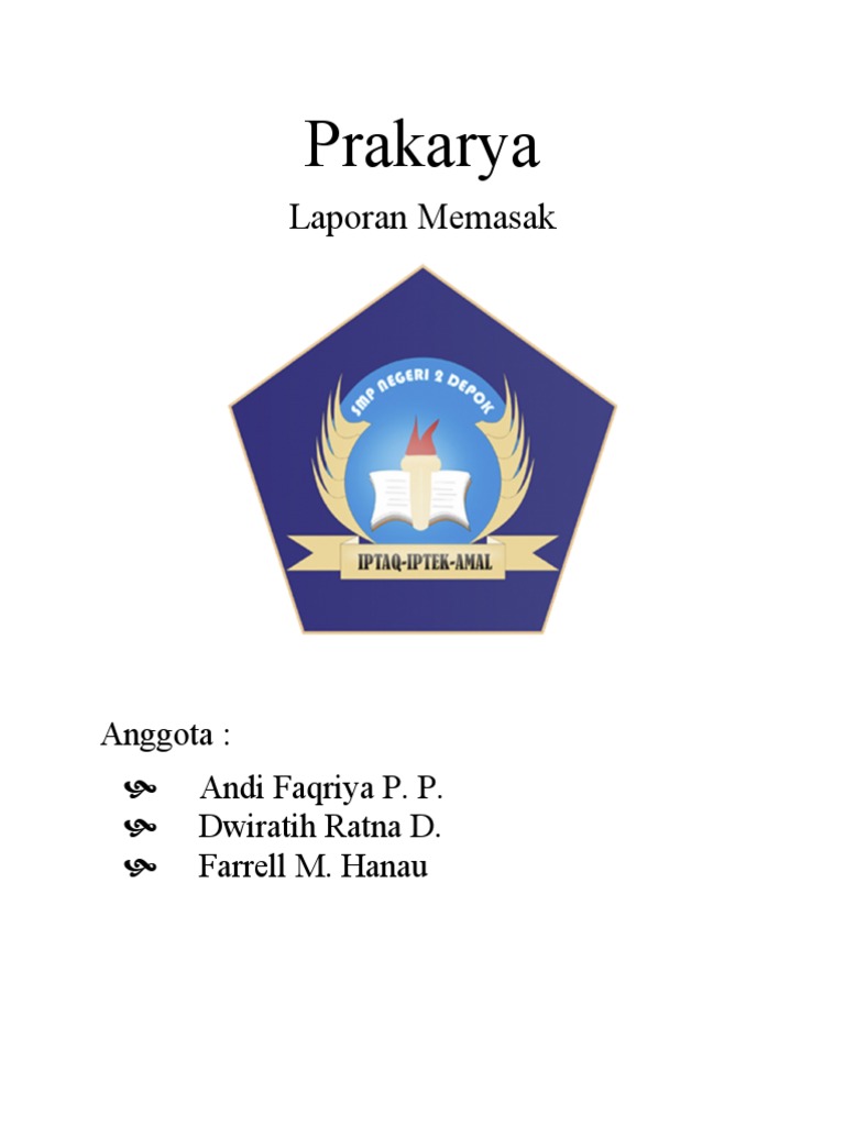 9.H Prakarya Laporan Masak Uprak | PDF