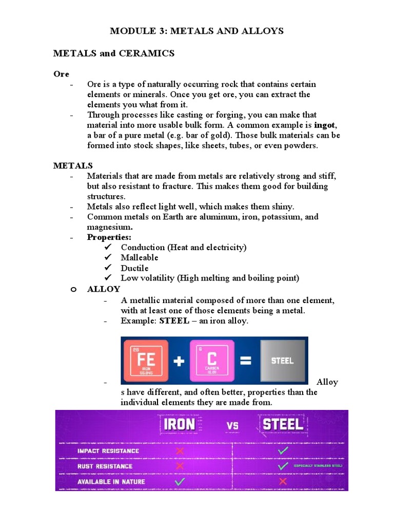 Metals and Alloys: Properties Overview | PDF | Steel | Metals
