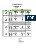 Jadwal Evaluasi Akhir Semester Genap Kelas Xii