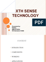 Sixth Sense Technology