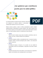 Sustancias Quimicas Q Contituyen Una Preocupacion para La Salud