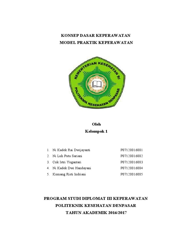 KDK Model Praktik Keperawatan | PDF | Karier & Perkembangan | Kesehatan ...