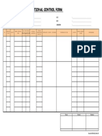 Foo-0011 Operational Control Form