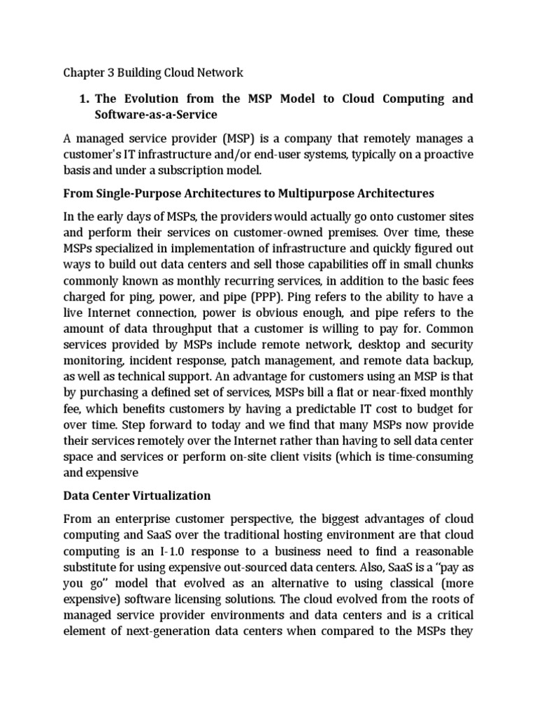 Chapter 3 Building Cloud Network | PDF | Service Oriented Architecture ...