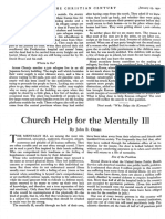 Church Help For Mentally Ill