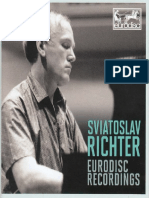 Sviatoslav Richter - Eurodisc Recordings - Booklet
