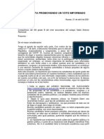 Carta Abierta Promoviendo Un Voto Informado