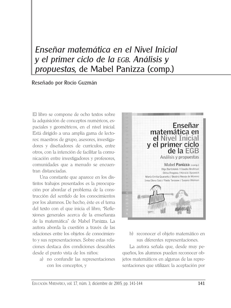 Enseñar Matemática en El Nivel Inicial y El Primer Ciclo de La ...