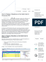 How To Display 4 Baselines On The Gantt Chart in Primavera P6 - Leopard Project Controls