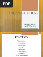 Download PPT for Index Numbers by Nishar Naqvi SN51098100 doc pdf