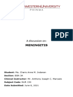 Meningitis: A discussion on symptoms and treatment