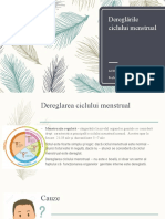 Dereglările Ciclului Menstrual