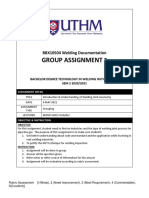 Group Assignment: BBX10504 Welding Documentation