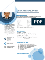 Mark Anthony E. Dones: Employment Objective