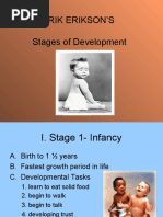 Erik Erikson'S Stages of Development