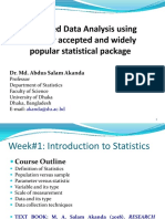 Week 1 Introduction to Statistics