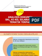 Analisis Dokumen: SKL, Ki-Kd, Silabus, Dan Tematik Terpadu: Direktorat Pembinaan Sekolah Dasar